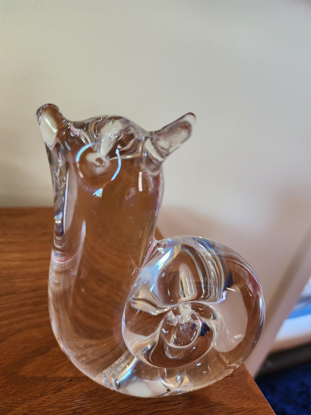 Vintage Clear Glass Snail